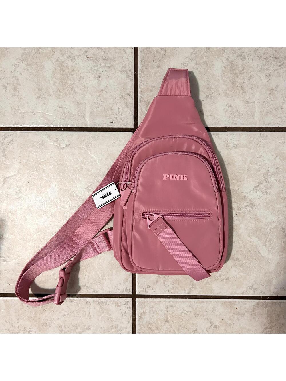 Victoria’s Secret Pink One Shoulder Purse Bag Satchel Sling Backpack Brand New